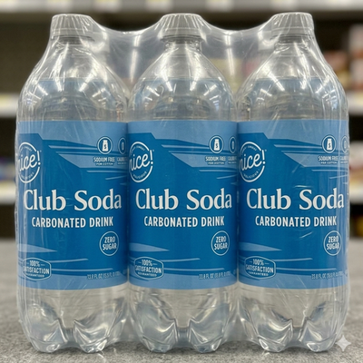 #ad Nice Club Soda 33.8 fl oz Bottles 6 Pack Sparkling Carbonated Water $35.91