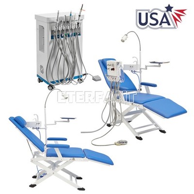 Dental Portable Unit System GU-P209 / Folding Chair +Air Turbine+LED Light US