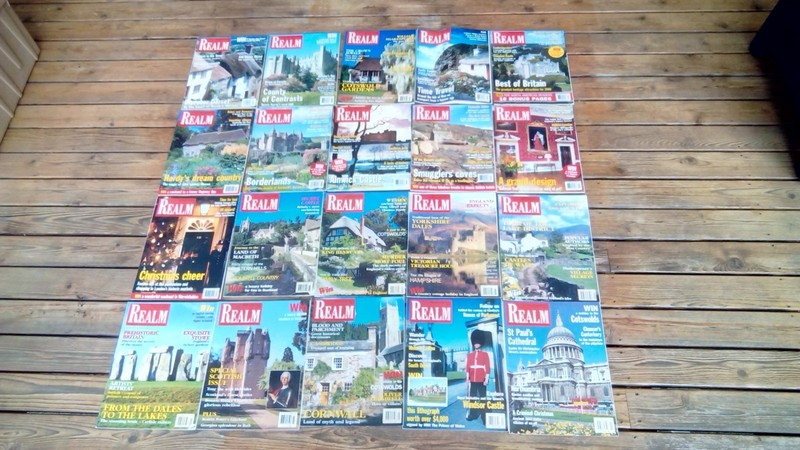 Lot of 40 REALM Magazines - British History, Royal Family, UK Sites, Tourism +