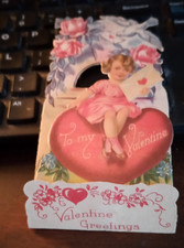 To My Valentine 1929 Pull Down Germany Young Lady