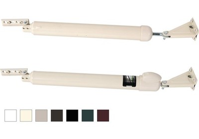 Dual Door Closer System Almond - Heavy-Duty, Touch-Button, Smooth Closing