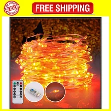 Ehome String Lights, USB Fairy Lights Plug in 33 ft 100 LED 33FT, Orange