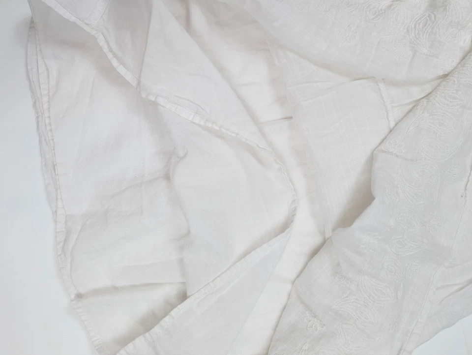 Old Navy White Cotton Sleeveless Casual Sun Dress Girl's Size Small - Image 4 of 4