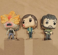Funko Pop The Last of Us Bundle - Ellie, Joel, Clicker (sin cajas) - En muy buena condición