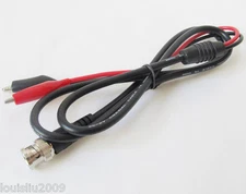 6set BNC Plug Male to Dual Alligator Test Clip Coaxial Cable 1M/3ft