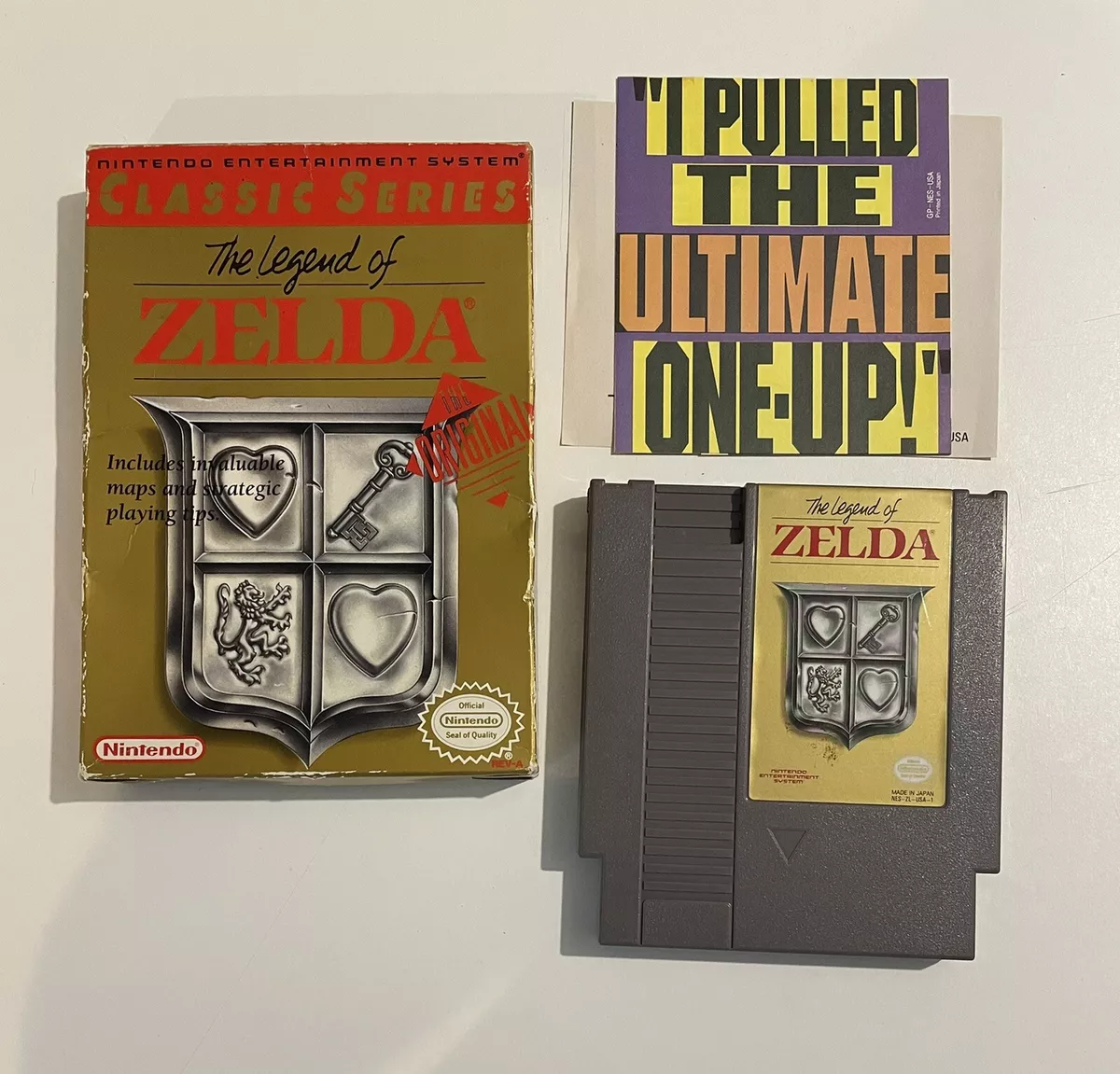 Legend of Zelda (NES Nintendo, 1987) w Nice Box, Manual