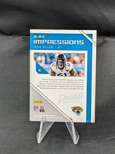 2020 Panini Prestige Josh Allen Impressions Parallel IM-JA Jaguars QTY - Bild 2 von 2