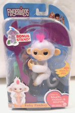 2016 NIP Electronic Sophie Fingerling Baby Monkey Lilac, Bonus Stand