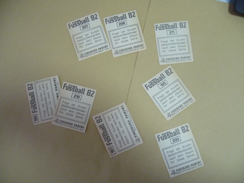 Panini Fussball 82 8 stickers Kaiserslautern - Picture 2 of 2