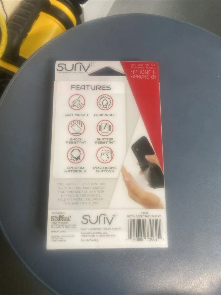 NUEVA Funda para Teléfono iPhone 11/XR Desinfectante con Pulverizador Incorporado Negra Foto 2 de 3