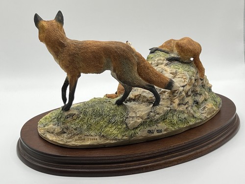 Border Fine Arts 'Fox And Family' . Edition 116/1500 Model No L53 - Picture 12 of 20