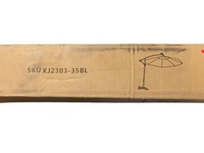 12' Outdoor Cantilever Patio Umbrella Blue XJ2303-35BL
