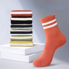 5 Pairs Winter Sports Socks Cotton Sweat Absorbing Breathable Medium Socks