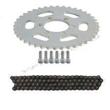40T Teeth 6 Holes Rear Sprocket 35 Chain for Electric Scooter E-bike Go Kart US