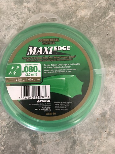 Arnold Trimline Maxi-Edge Rasentrimmerschnur – 0,065 Zoll (1,65 Mm), 12,2 M, Universell
