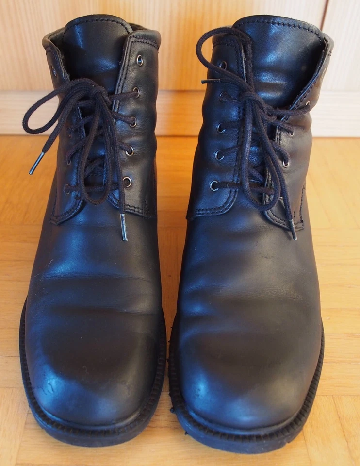Damen Stiefeletten, Gr. 40, Leder, schwarz, Gino Ventori, top - Bild 3 von 4