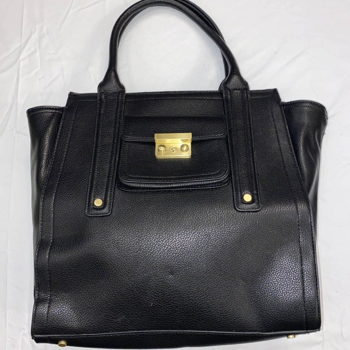 3.1 Phillip Lim for Target Black Faux Leather Shoulder Tote Bag 2013
