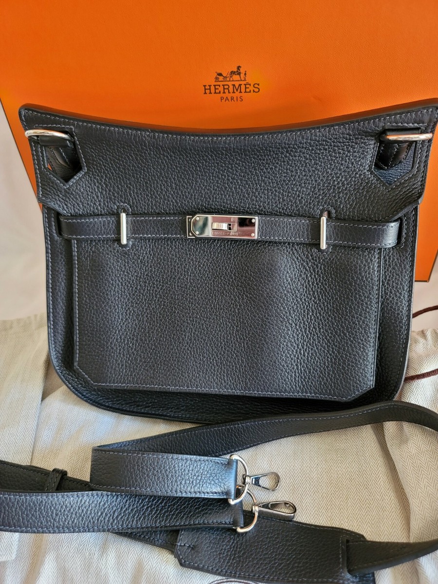 Hermes Jypsiere 28 Taurillon Clemence Indigo Blue Silver Hermes Jypsiere 28 Taurillon Clemence Indigo Blue Silver