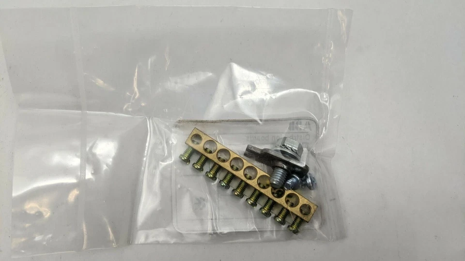 Square D 9 Terminal Ground Bar Kit w/ 4 Way 5-Pack - Image 2 of 4