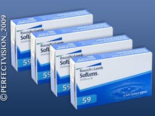4x6 SOFLENS 59 Monatslinsen Bausch & Lomb NEU  + Behälter gratis! Super Angebot!