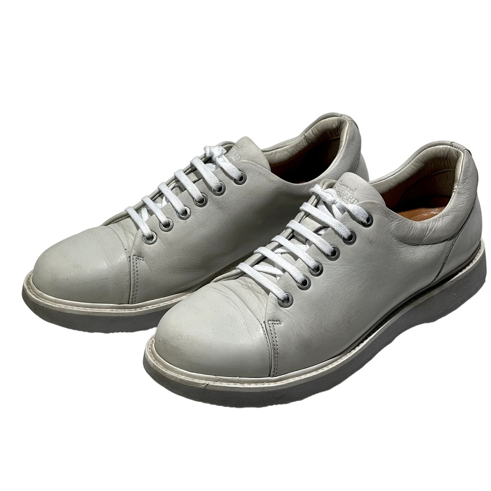 SAOLA Sneakers Samuel Hubbard Fast in pelle suola Vibram grigio chiaro basse eleganti taglia 9