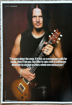 DAN DONEGAN / DISTURBED - 2002 Full page UK magazine poster