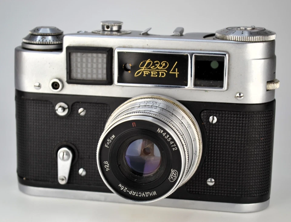 FULLY SERVICED! SOVIET USSR "FED 4" RF camera + Industar-26m LENS f2.8/50 M39 - Image 3 of 4