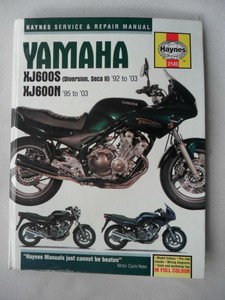 Haynes Workshop Manual Yamaha XJ 600S XJ600N Diversion Seca 1992-2003 Repair
