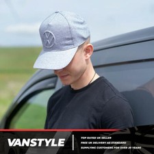 UNIVERSAL FIT ONE SIZE GENUINE VW 3D LOGO GREY CAP BASEBALL HAT GIFT MERCHANDISE