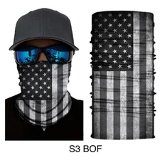 3 Black Out Flag Scarf Neck Shield Headwear Color. Shipped from USA
