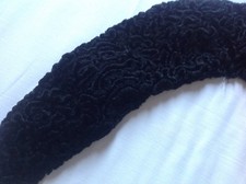 COLLO DI PELO SINTETICO VINTAGE NERO