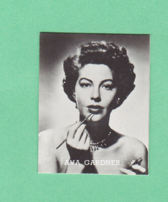 Ava Gardner  1950 Maple Leaf Chewing Gum Ballon Gum Film Stars Rare Nrmnt-mt #37