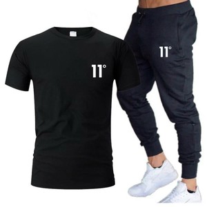 Chándal de manga corta para hombre, Conjunto de camiseta y pantalones . L |  eBay