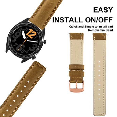 Annefit Crazy Horse Leder Uhrenband Schnellspanner Uhrenarmband 18 mm 20 mm 22 mm - Bild 137 von 184