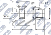 NPW-HD-019 Nty Gelenksatz, Antriebswelle FüR Acura,Honda