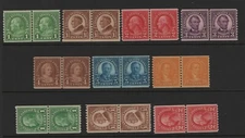 597-606 linepairs set VF+OG mint lightly hinged with nice color ! see pic !