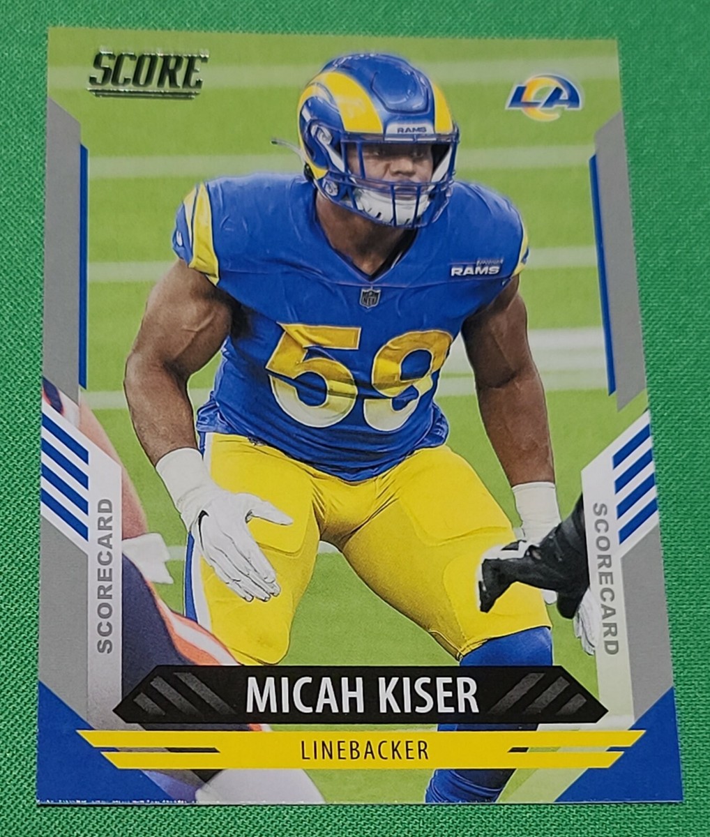 2021 Score Football Scorecard Silver Parallel #254 Micah Kiser