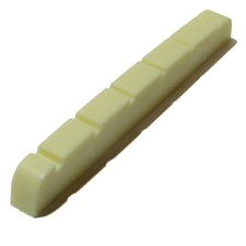 Guitar top nut graphite 42mm x 3.5mm 6 string in black, white or ivory 