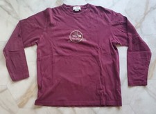 J. Crew World's First Chairlift USA Made Long Sleeve Crewneck Ski T-Shirt Large