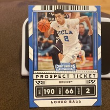 2020 Panini Contenders Draft Picks Prospect Ticket Lonzo Ball #46 2020 UCLA