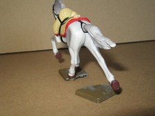 Soldat Cavalier En Plomb Peint Vintage Toys England - Officier à Cheval 1960