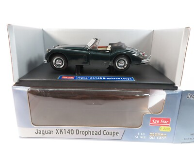 1:18 Sunstar Jaguar XK140 Drophead Coupe green *rare* #A1102