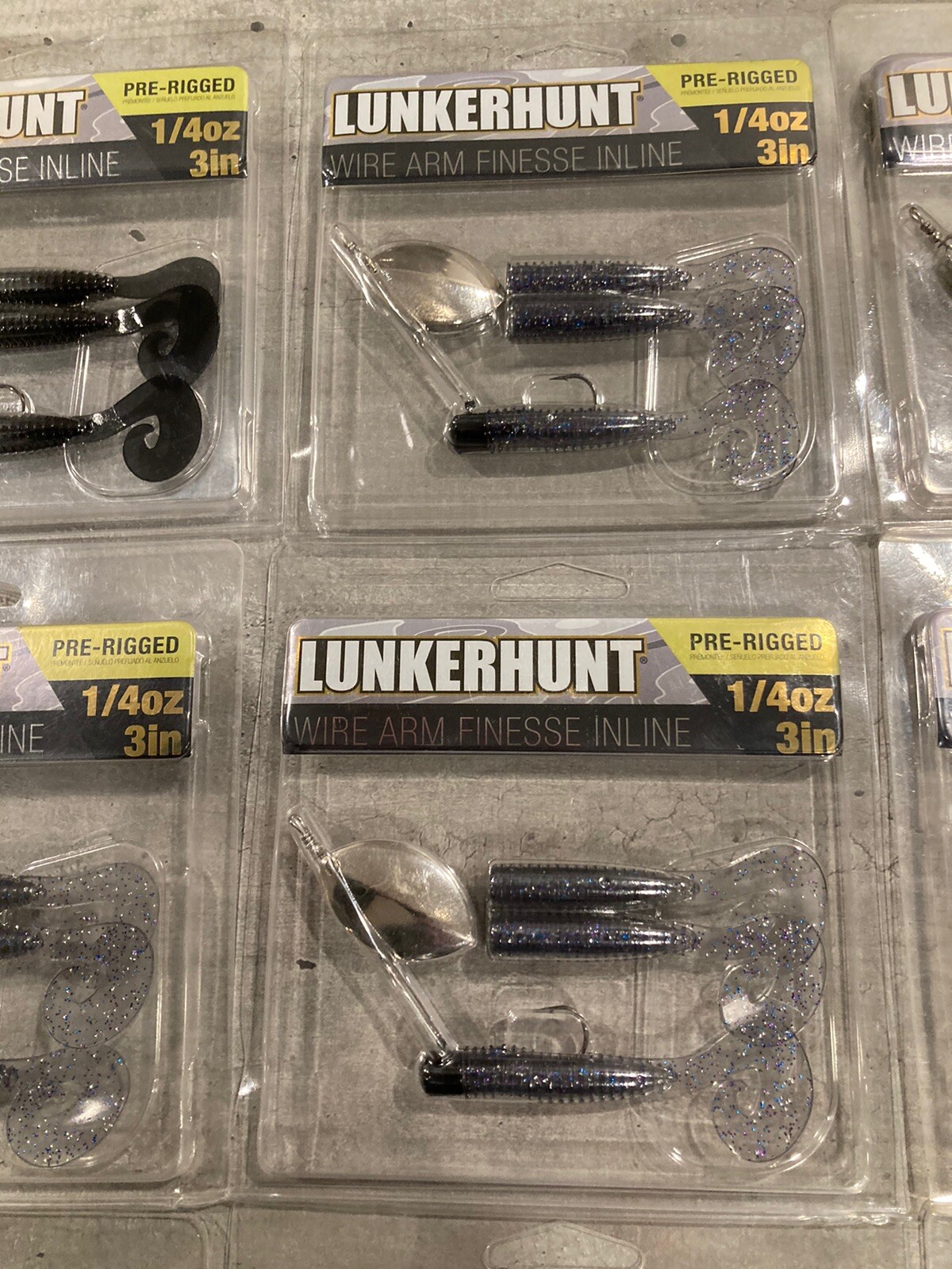 30 Packs Lunkerhunt Pre-Rigged Finesse Spinners and Finesse Worms - 1/4 Oz Size - Image 6