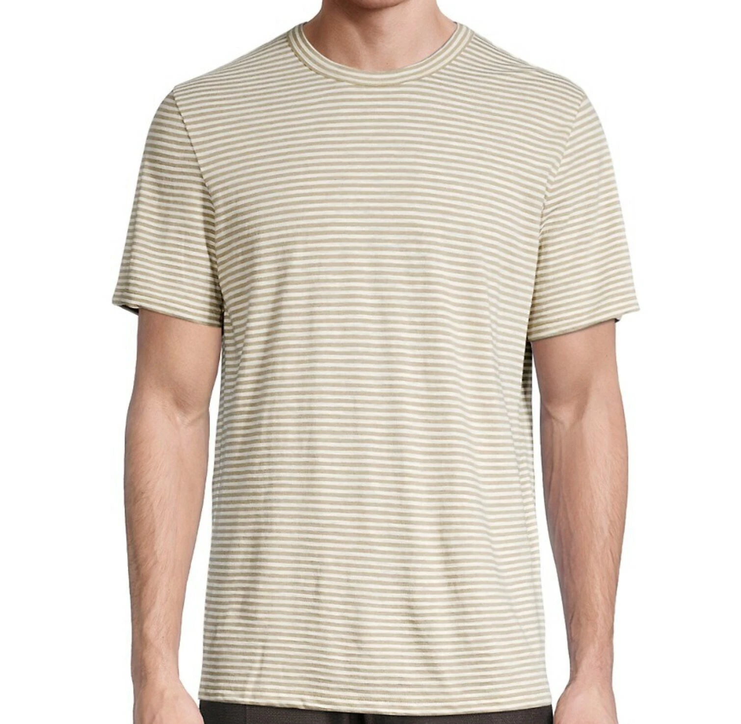 Theory Men's T-Shirt Light "bark" Brown Size LARGE - NWT