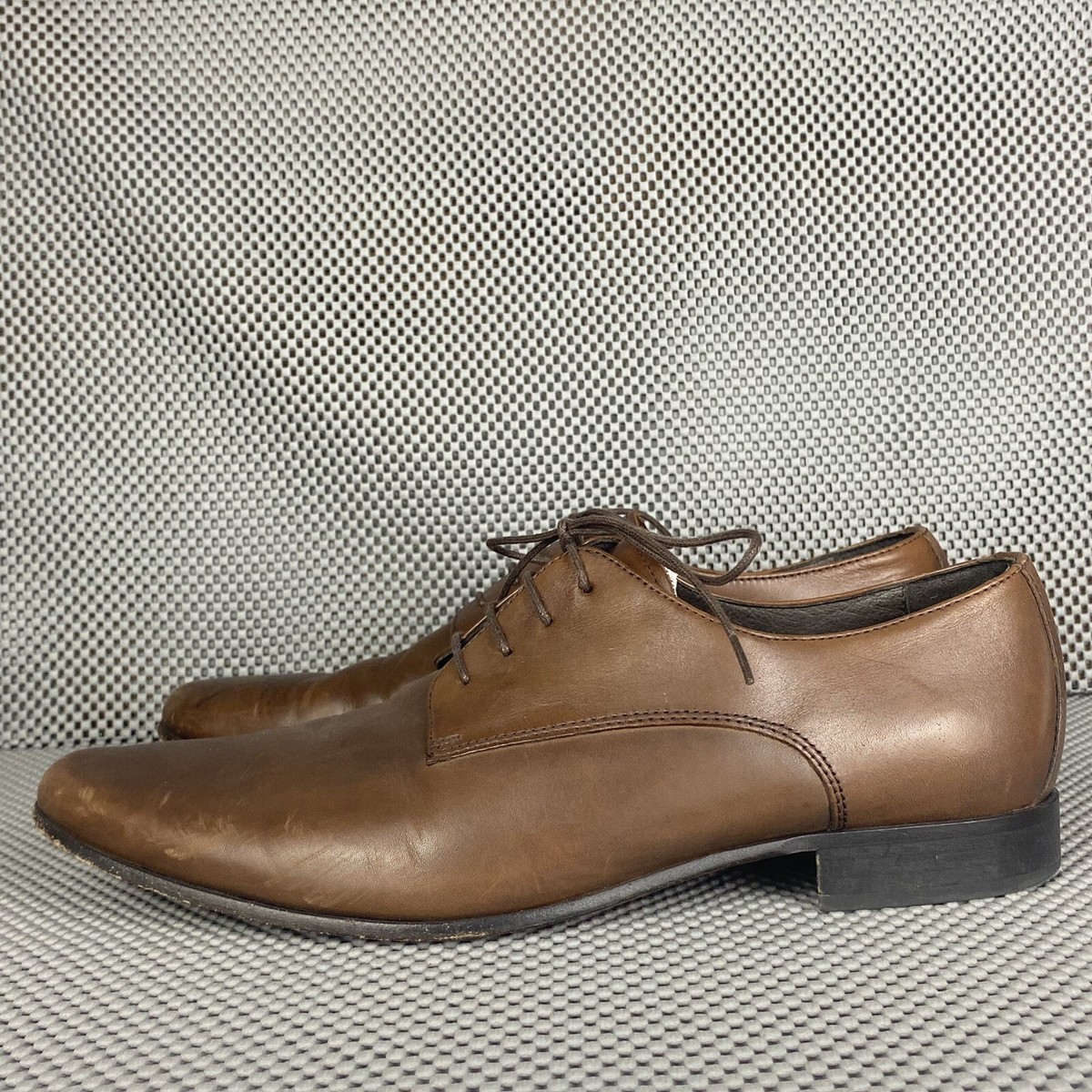 Banana Republic Oxford Dress Shoes Mens Size 11.5 Brown Leather Lace Up Men main image 3