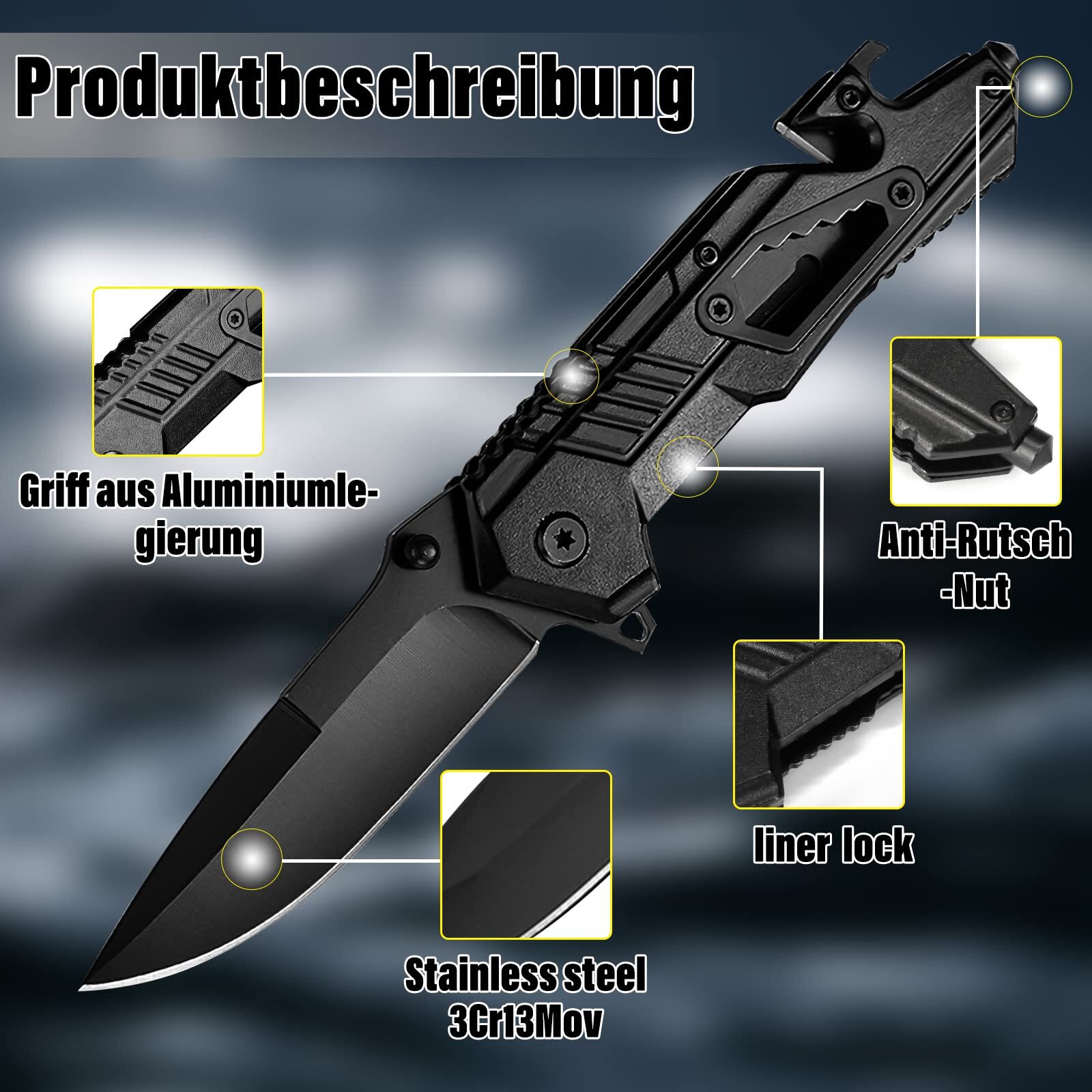 7.8" TAC FORCE SPRING OPEN ASSISTED TACTICAL FOLDING POCKET KNIFE EDC