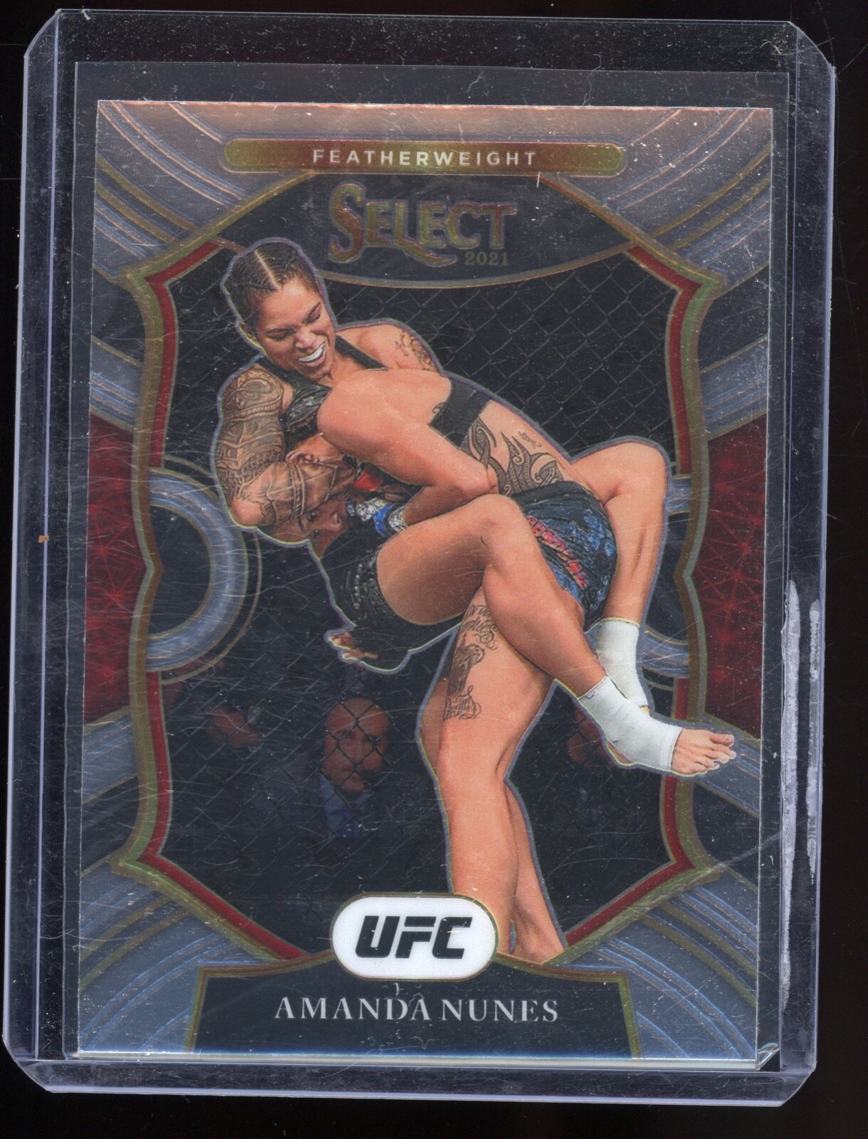 2021 Panini UFC Select Concourse Base #56 Amanda Nunes - Featherweight