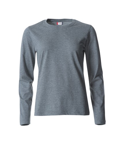 CLIQUE T-shirt Maglietta BASIC-T LADIES Maglia Manica Lunga Donna 100% Cotone - Foto 28 di 33