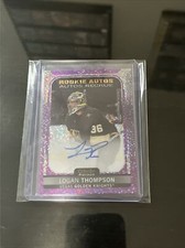 2021-22 OPC Platinum Logan Thompson Violet Pixels Rookie Auto R-LT Vegas 