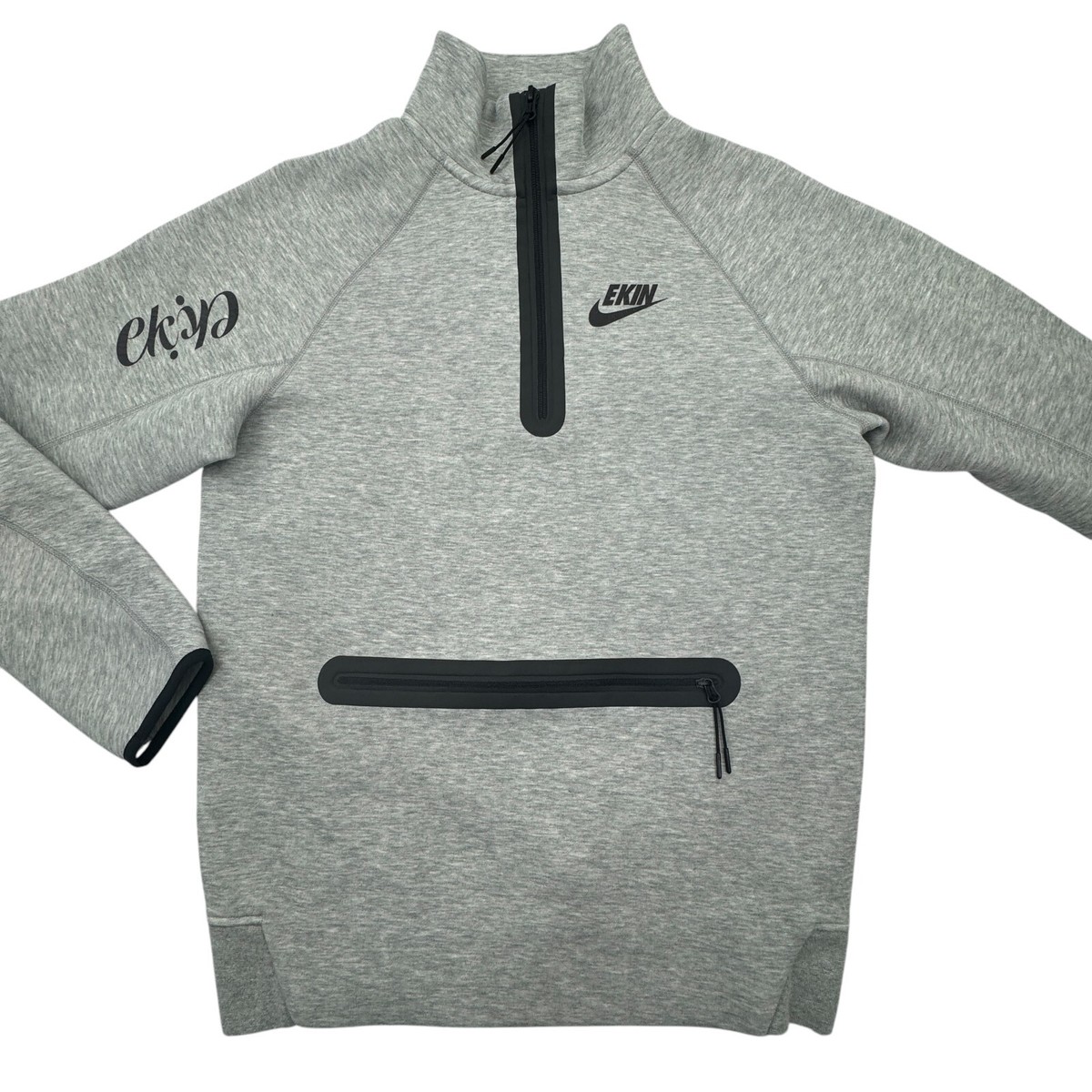 Nike Sportswear Tech Fleece Sweatshirt Mens Small Gray 1/4